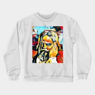 Snorri Sturluson Abstract Portrait | Snorri Sturluson Artwork 2 Crewneck Sweatshirt